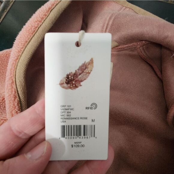 Chelsea And Violet Cozy Maxi Cardi Contrast Tape Faux Fur Maxi Coat Women Size M - Picture 8 of 9